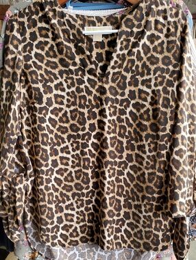 Womens Size SP MICHAEL KORS Leopard Print Top / Tunic